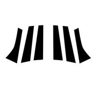 Moulure Montant B/C Compatible Avec Ford Pour Mondeo Pour MK4 2008-2013 Troisième Génération 6 Pièces Accessoires Voiture Noir Porte Fenêtre Piliers Couverture Garniture Kits