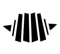 Moulure Montant B/C Compatible Avec Hyundai Pour Elantra 2017 2018 2019 2020 Garniture De Porte Latérale Moulure De Fenêtre Décoration Noir Brillant