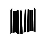 Moulure Montant B/C Compatible Avec Range Pour Rover Pour L322 2002-2012 Autocollants Décoratifs Pour Garniture De Pilier Fenêtre Noir Brillant