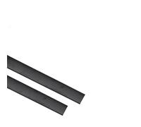 Moulure Murale Acier Inoxydable, Bordure autocollante 5 m en PVC, décoration murale, autocollant for espace, salon, imitation métal(Black,1.5cm)