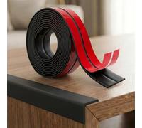 Moulure Murale Adhésive 3m x 40mm Flexible, Cornière PVC Plinthe Souple Autoadhésive, Baguette de Finition et Protection Angle Mur Étanche pour Cuisine, Salle de Bain, Fenêtre