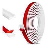 Moulure Murale Adhesive, 5m x 32mm Flexible Moulures Décoratives | Autocollantes 3D Moulure Polystyrène pour Murs Armoires Portes Cadres Photo Blanc
