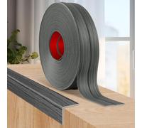 Moulure murale adhesive plinthe souple moulure decorative corniere PVC baguette de finition protection angle mural (4cm×3m, Grain de bois gris foncé)