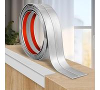 Moulure murale adhesive plinthe souple moulure decorative corniere PVC baguette de finition protection angle mural (4cm×3m, Argenté)