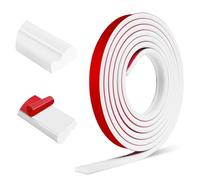 Moulure murale adhésives plafond moulure décoratives pour cadre de miroir décoration murale (22mm×3m, Blanc)