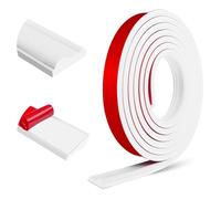 Moulure murale adhésives plafond moulure décoratives pour cadre de miroir décoration murale (40mm×6m, Blanc)