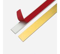 Moulure Murale Autocollante En Métal de 6 M, Garniture Décorative Métallisée Flexible, Bande Autocollante Effet Miroir pour Cadre de Miroir, Mur Et Cheminée