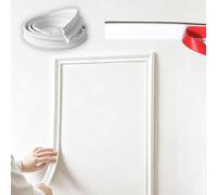 Moulure Murale Autocollante pour Encadrement Couloir - Baguette Décorative Flexible, Prédécoupée et Sécable, Encadrement Mural Intérieur(W6 cm (2 3/8 in),2m/6.6ft)