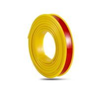 Moulure Murale Bordure En U Moulure En Tpe Autocollante Flexible de 5 M pour Armoire Contreplaqué Table Protection de Bord (Jaune 30 mm)