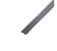 Moulure Murale en Acier Inoxydable Lignes décoratives plates en acier inoxydable for mur de fond, bordure plafond, autocollant mural(Black,2cm)
