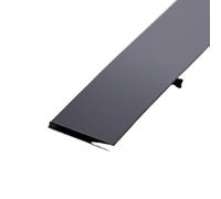 Moulure Murale en Acier Inoxydable Rouleau De 3 Mètres Bande Adhésive Murale En Acier Inoxydable, Effet Miroir/brosse(3cm black,3.0m brush)