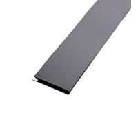 Moulure Murale en Acier Inoxydable Rouleau De 3 Mètres Bande Adhésive Murale En Acier Inoxydable, Effet Miroir/brosse(2.5cm black,3.0m brush)