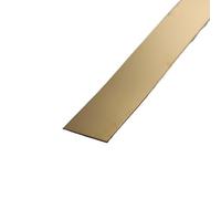 Moulure Murale en Acier Inoxydable Rouleau De 3 Mètres Bande Adhésive Murale En Acier Inoxydable, Effet Miroir/brosse(2.5cm gold,3.0m mirror)