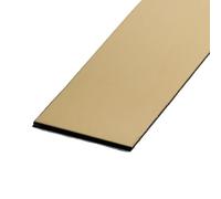 Moulure Murale en Acier Inoxydable Rouleau De 3 Mètres Bande Adhésive Murale En Acier Inoxydable, Effet Miroir/brosse(4cm gold,3.0m mirror)