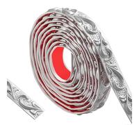 Moulure Murale Flexible 300cm - Autocollant Décoratif Imperméable Argent, 2cm