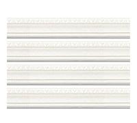 Moulure Murale Flexible Plinthe Autocollante Bandes de Calfeutrage Et de Finition pour Mur Plinthe Et Plafond (Style 1 230 cm X 4 Pièces)