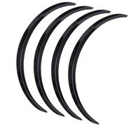 Moulure Passage Roue Garde-boue À Sourcils Invisibles Avec Autocollants, 73cm/29'', Pour BMW Série 1 3 4 5 7 X1 X3 X4 X5 X6 décoration roue voiture(4Pcs-Glossy Black)