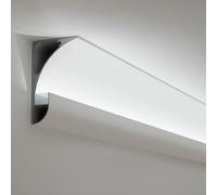 Moulure Plafond Moulure Couronnée en Aluminium pour Mur et Plafond, Éclairage Indirect à LED pour Moulure Couronnée/Plinthe, Éclairage Décoratif à LED pour Corniche(20 m/65.6 ft)
