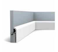 Moulure Plinthe Cache Câbles 2m Bend Blanc