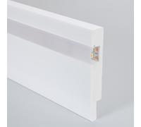 Moulure Plinthe pour Ruban LED Modern avec Capot Continu