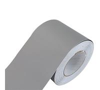 Moulures, Bande de bordure murale autocollante, bordure de papier peint décorative, panneaux muraux en PVC à décoller(Grey Matte,15cm)