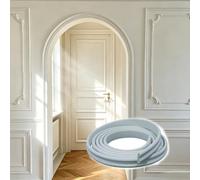 Moulures courbes en arc, Garniture d'arche de porte, PVC flexible, Peel-Stick, Découpable, Peut être peint, 3, à 32,8 pi, Multi-largeurs(L3m(9.8ft),W 4 cm (1.57 in))