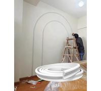 Moulures courbes en arc, Moulure d'arche en PVC, tailles multiples, bord incurvé, coins arrondis, pouvant être peint, flexible(W 2.3cm(4/4"),L2m/6.6ft)