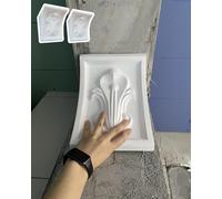 Moulures d'arc de porte intérieure, Kit moulage d'arche cloison sèche for portes, garniture supérieure circulaire préformée, 2 pièces(20x18.5x23.5cm(7.8x7.3x9.3"))