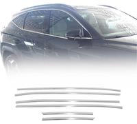 Moulures de fenêtre Moulures pour Hyundai Tucson NX4 2022-2025 Chrome brossé 6pcs