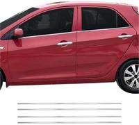 Moulures de fenêtre Moulures pour Kia Picanto bicorps 2011-2017 Acier inoxydable 4pcs
