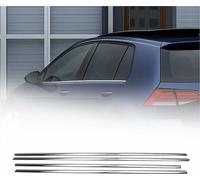 Moulures de fenêtre Moulures pour VW Golf 2012-2019 en acier inoxydable chromé 4pcs