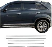 Moulures de fenêtre pour Kia Sorento 2012-2017 Acier inoxydable Chrome 6pcs