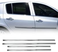 Moulures de fenêtre pour Renault Clio 2005-2013 Acier inoxydable Chrome 4pcs