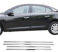 Moulures de fenêtre pour Renault Fluence 2010-2021 Acier inoxydable Chrome 4pcs