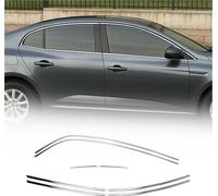 Moulures de fenêtre pour Renault Megane Limo 2016-2025 Acier inoxydable Chrome 6x