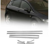 Moulures de fenêtre pour Seat Leon 2005-2012 5-Tr Acier inoxydable Chrome 8pcs