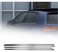 Moulures de fenêtre pour VW Golf 2012-2019 Acier inoxydable foncé 4pcs