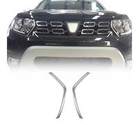 Moulures de Grille de Calandre - pour Dacia Duster 2018-2021 inoxy chromé brossé
