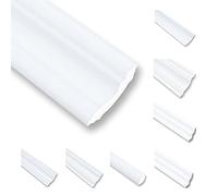 Moulures de plafond en polystyrène XPS - 100 m - Baguette de finition blanc - 30 x 30 mm - Profilés décoratifs en polystyrène - Moulures décoratives - NC40