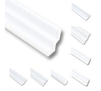 Moulures de plafond en polystyrène XPS - 30 m - Baguette de finition blanc - 20 x 30 mm - Profilés décoratifs en polystyrène - Moulures décoratives - P30