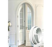 Moulures de porte en arche de cloison sèche, bordure incurvée pour cadre de porte intérieure - Bande de moulage décorative en demi-cercle pour mur de maison, décoration de salon (l 6 cm, longueur 5 m)