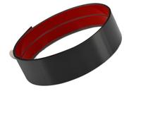 Moulures Décoratives Inoxydable Plaque Protection Acier Inoxydable,Autocollante,Garniture Moulure Plinthe For Mur,Porte,Placard Cuisine,Embout Lave-vaisselle-Protection Anti-rayures(Brushed Black)