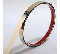 Moulures et garnitures murales | Finition effet miroir métallisé doré, design Peel and Stick, 5 m x 2 cm [Acier inoxydable]