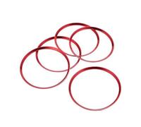 Moulures intérieures Cadre D'anneau De Sortie De Garniture De Cercle De Ventilation De Climatisation De Console De Voiture Pour A B GLA CLA Classe W176 W246 C117 X156 2012 - 2018 (Couleur : Rouge)