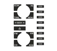 Moulures intérieures Compatible Avec A2 A3 A4 A6 Lecteurs CD De Voitureles Autoradios Multimédias Et Les Autocollants Pour Boutons