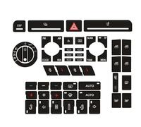 Moulures intérieures Compatible Avec A4 B6 B7 Autoradio, Climatisation, ESP, Boutons De Réglage Des Phares Et Autocollants Interrupteurs(Type B)