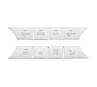 Moulures intérieures Compatible Avec Benz C E CLS GLK Classe W204 W212 Boutons De Volume Climatisation Automatique Autocollants Finition À Paillettes Les Consoles Voiture(Silver ZONE)