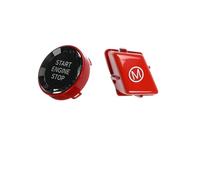 Moulures intérieures Compatible Avec BMW E90 E92 E93 M3 E82 Bouton De Démarrage/sélecteur Mode Sport Au Volant(Red Crystal)