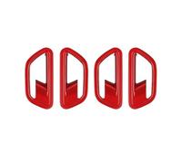 Moulures intérieures de voiture à gauche pour Hyundai pour Kona 2024 2025 ABS rouge pour porte intérieure, bol de fenêtre, accessoires d'intérieur (interrupteur de fenêtre gauche)