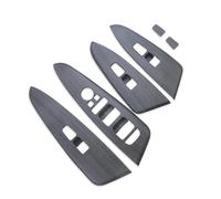 Moulures intérieures de voiture pour Kia pour Sportage NQ5 2021-2025 Accessoires de voiture en fibre de carbone pour interrupteur de lève-vitre intérieur de porte intérieure (plastique fibre de